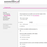 Personal registration form