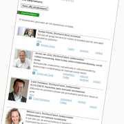 Social media and participant list