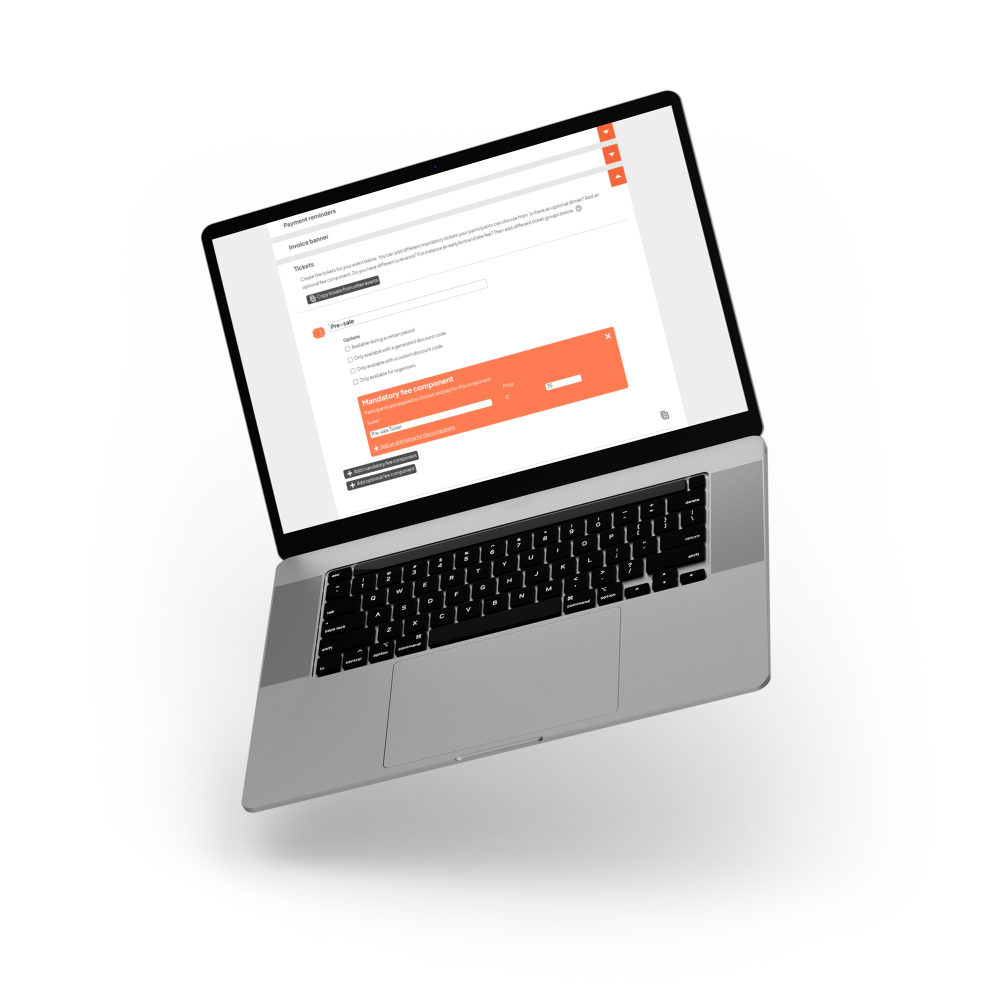 Tiered ticketing mock-up 
